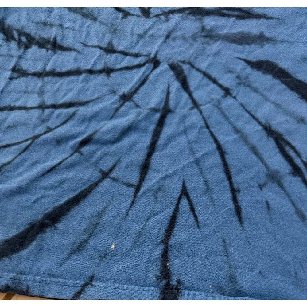 VANS Boys Classic Fit Blue Tie-Dye Short Sleeve T-Shirt